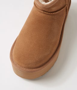 ULTRA MINI PLATFORM UU CHESTNUT SUEDE