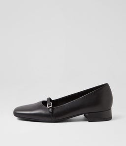 DEBBI BUCKLE VB BLACK LEATHER