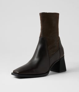 HEDDA BOOT VB CHOCOLATE STRETCH LEATHER