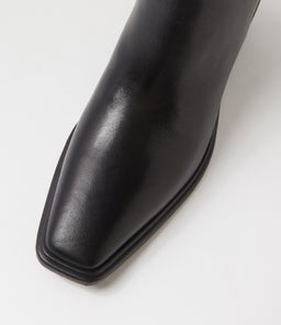 AINO WEDGE BOOT VB BLACK LEATHER