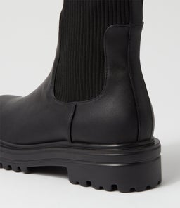MOSES VE BLACK BLACK SMOOTH KNIT