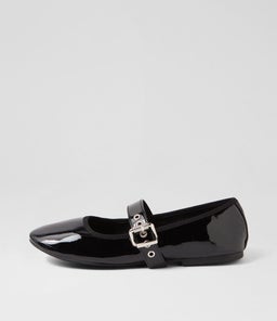 BANKS VE BLACK PATENT PU