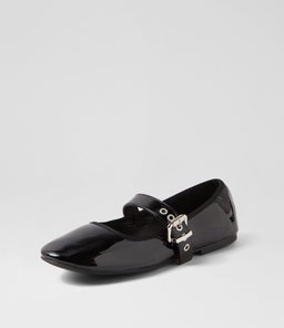 BANKS VE BLACK PATENT PU