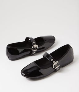 BANKS VE BLACK PATENT PU