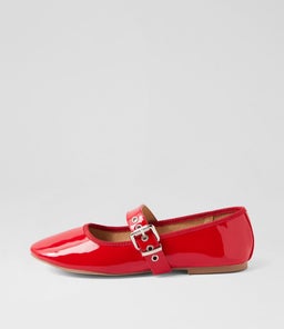 BANKS VE RED PATENT PU