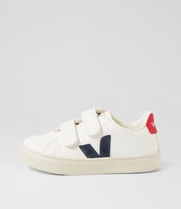 SMALL ESPLAR JNR VJ WHITE NAUTICO PEKIN LEATHER