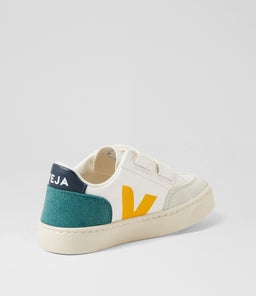 SMALL V 12 JNR VJ WHITE MULTICO BRITTANY LEATHER