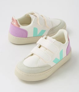 SMALL V 12 JNR VJ EXTRA WHITE MULTICO ORCHID LEATHER