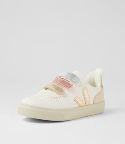 SMALL V 10 TOT VJ MULTICO EXTRA WHITE SHINY LEATHER