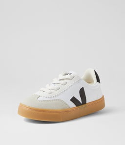 SMALL VOLLEY TOT VJ WHITE BLACK CANVAS