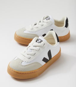 SMALL VOLLEY TOT VJ WHITE BLACK CANVAS