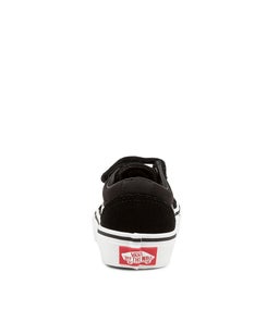 WARD V JNR VN BLACK WHITE SUEDE CANVAS