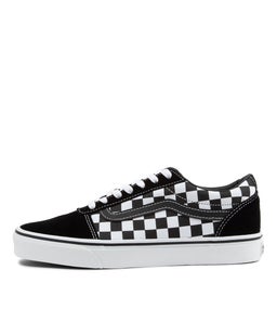 WARD M VN BLACK WHITE CHECK CANVAS