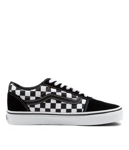 WARD M VN BLACK WHITE CHECK CANVAS
