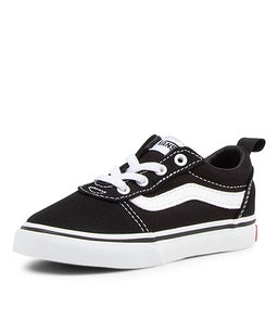 WARD SLIP ON TOT VN BLACK WHITE CANVAS