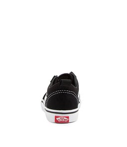 WARD SLIP ON TOT VN BLACK WHITE CANVAS