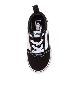 WARD SLIP ON TOT VN BLACK WHITE CANVAS