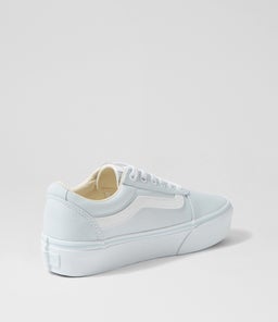WARD PLATFORM W VN LT BLUE WHITE CANVAS