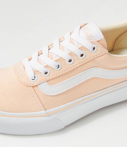 WARD PLATFORM W VN PEACH PINK WHT CANVAS