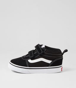 WARD MID V PRE VN BLACK WHITE SUEDE CANVAS