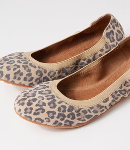 AVA BALLET LEOPARD SUEDE