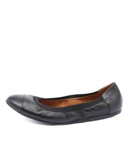 AVA BALLET BLACK LEATHER