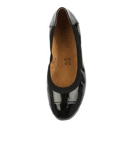 AVA BALLET BLACK PATENT LEATHER