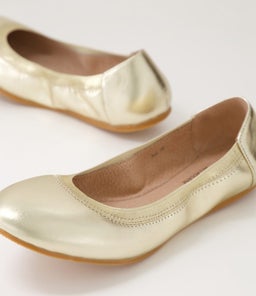 AVA BALLET CHAMPAGNE LEATHER