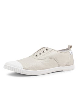 EURO PLIMSOLE METALLIC SILVER CANVAS