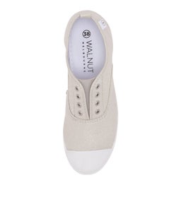 EURO PLIMSOLE METALLIC SILVER CANVAS