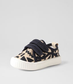 CLASSIC BEN TOT WA ABSTRACT NAVY CANVAS