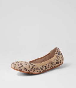 AVA BALLET ANIMAL WA SAFARI LEOPARD SUEDE