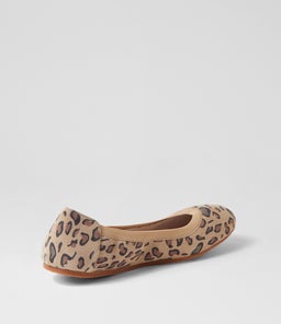 AVA BALLET ANIMAL WA SAFARI LEOPARD SUEDE