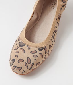 AVA BALLET ANIMAL WA SAFARI LEOPARD SUEDE