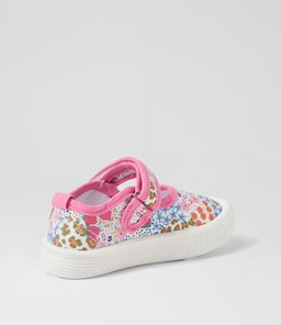 MARY JANE TOT WA LEOPARD BERRIES CANVAS