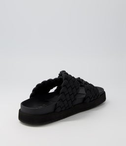 MIM SLIDE WA BLACK LEATHER