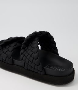 MIM SLIDE WA BLACK LEATHER
