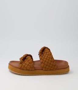 MIM SLIDE WA TAN LEATHER