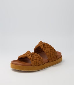 MIM SLIDE WA TAN LEATHER