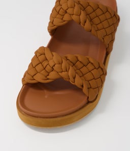 MIM SLIDE WA TAN LEATHER