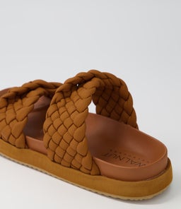 MIM SLIDE WA TAN LEATHER