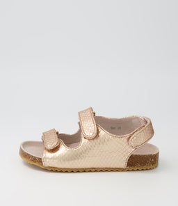BEC MINI SANDAL TOT WA ROSE METALLIC SNAKE SMOOTH