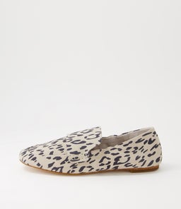 DUTCH LOAFER WA VANILLA LEOPARD SUEDE