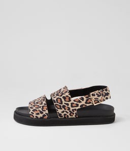 FRENCHY SANDAL WA IVORY LEOPARD SUEDE