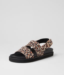 FRENCHY SANDAL WA IVORY LEOPARD SUEDE