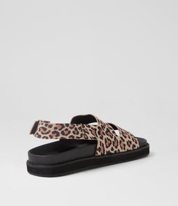 FRENCHY SANDAL WA IVORY LEOPARD SUEDE