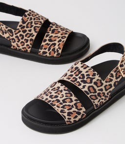 FRENCHY SANDAL WA IVORY LEOPARD SUEDE