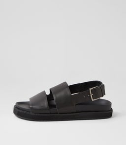 FRENCHY SANDAL WA BLACK LEATHER