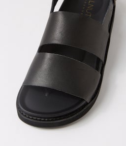 FRENCHY SANDAL WA BLACK LEATHER