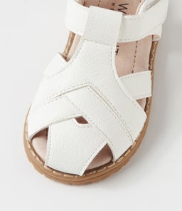 BRADY SANDAL TOT WA WHITE SMOOTH